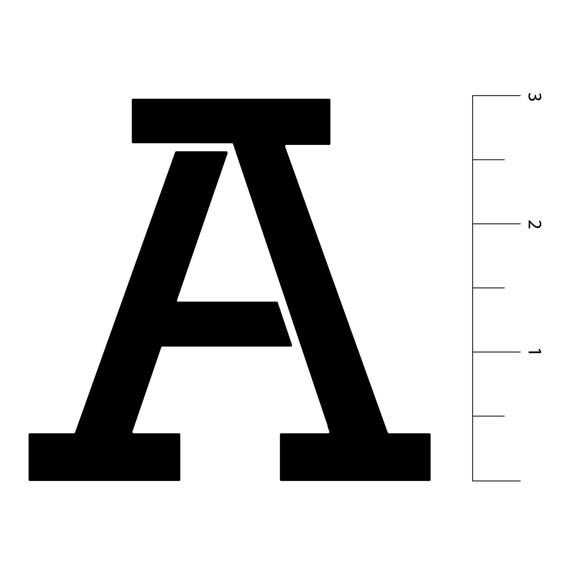 3" Classic Serif Alphabet Stencils by Craft Smart®